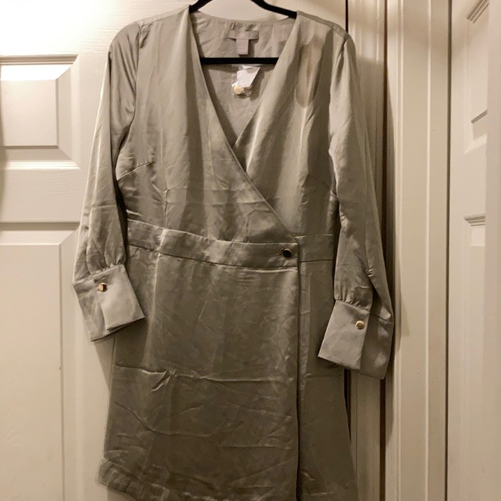 H&M Olive Green mini dress